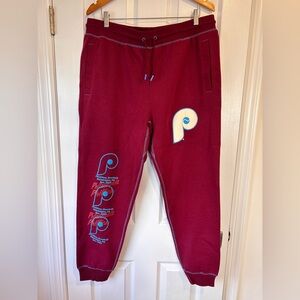 Philadelphia Phillies New Era Burgundy Cooperstown Collection Jogger Pants XL